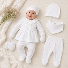 Pack naissance effet mtrouz classy girl 5 pcs velours