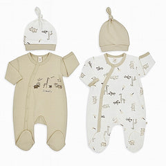 Pack de 2 Grenouillères matchy friends 2 bonnets