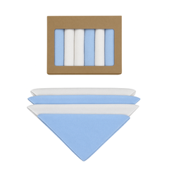 Coffret 6 serviettes absorbantes unies coton 20x20 cm