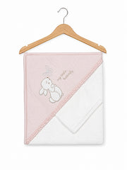 Cape de bain my little Butterfly girly 1 gant 80x90 cm