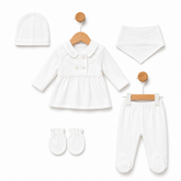 Pack naissance leger 4 boutons super classy girl 5 pcs coton