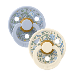 Lot de 2 sucettes Dusty Blue Mix - BIBS x LIBERTY