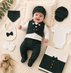 Pack naissance CLASSE ultim baby boy 7 pcs coton avec berret