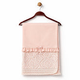 Couverture coton jolie nœud effet mtrouz 80x90 cm