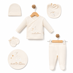 Pack naissance I love my mummy unisexe 5 pcs coton