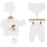 Pack naissance Gentlemen velours 5 pcs full white