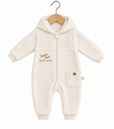 Grenouillère Super Cool baby boy capuche velours welsoft