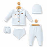 Pack naissance Une poche coté 5 pcs velours
