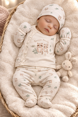 Pack naissance Raccon Family unisexe 5 pcs coton bio