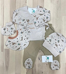 Pack naissance Dino 5 pcs coton