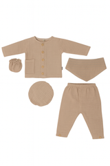 Pack naissance uni poche côté effet lin 5 pcs très léger 5 pcs