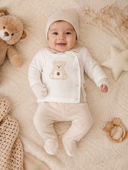 Pack naissance nounours Happy 5 pcs coton