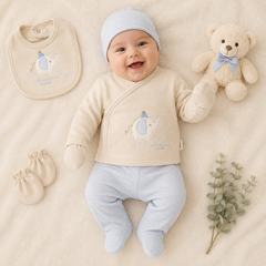 Pack naissance Super elephant 5 pcs coton
