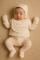 Pack naissance Rose girl 5 pcs coton Bio