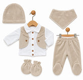 Pack naissance Boy classy unique 5 pcs velours