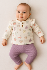 Tenue lapine fruits girly coton
