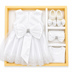 Coffret ROBE avec accessoires "Sbou3" White style 5 pcs