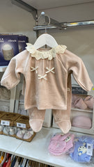 Pack naissance trio nœuds velours 5 pcs