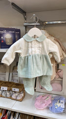 Pack naissance 2 froufrous sur col velours 5 pcs girly