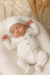 Grenouillère étoile sur gilet coton