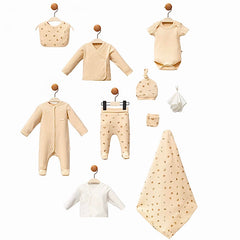 Coffret naissance mini formes unisexe 10 pcs beige