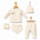 Pack naissance nounours pocket 5 pcs velours