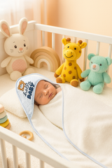 Cape de bain Hello Baby 1 gant 85x85 cm 0m+