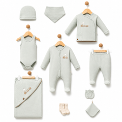 Coffret naissance tchoutchou le train 10 pcs coton
