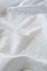 Draps - Swaddle en mousseline blanc 120 x 120 cm + 4 petites serviettes buccales 0m+