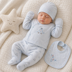 Pack naissance first car 5 pcs coton