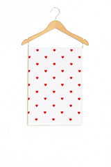 Draps lange multi cœurs 75x75 cm