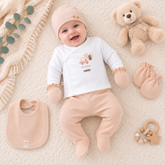 Coffret naissance Mini Adventure 5 pcs coton
