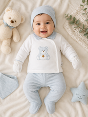 Pack naissance nounours Happy 5 pcs coton