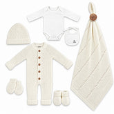 Coffret naissance tricot pack de 7 pcs K3221 - Ekru