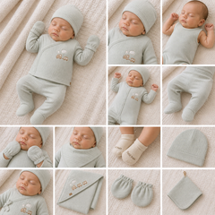 Coffret naissance tchoutchou le train 10 pcs coton