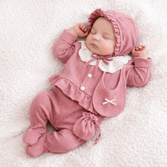 Pack naissance classe absolue girly 5 pcs coton