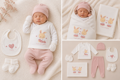Coffret naissance Mon amour 7 pcs coton