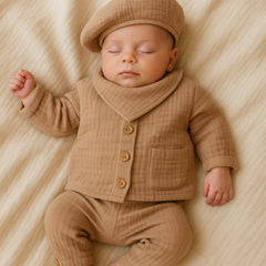 Pack naissance uni poche côté effet lin 5 pcs très léger 5 pcs