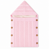 Nid d'ange en tricot molletonné K6010 - Rose