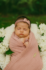 Couverture légère Bébé Full SALMON – 80x90 cm – 0m+ – 100% Coton 🤍