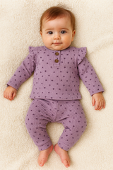 Tenue multi fleurs uni coton girly