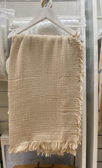 Couverture légère en mousseline 100x120 unie