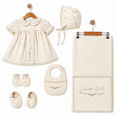 Pack naissance robe été avec aaccessoires 6 pcs Premium