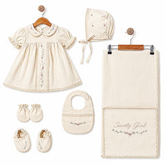 Pack naissance robe été avec aaccessoires 6 pcs Premium