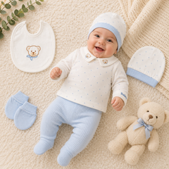 Pack naissance Baby Boy classy 5 pcs coton