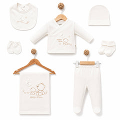 Coffret naissance Happy Moon 7 pcs coton unisexe