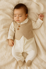 Grenouillère effet boutons côtés velours v2