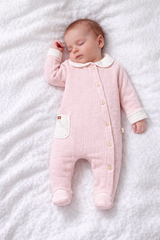 Grenouillère petite poche côté 1 pcs coton