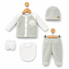 Pack naissance Nounours étoiles 5 pcs welsoft