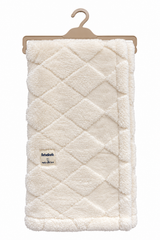 Ecru-Couverture motifs jakari full welsoft 80x90 cm - 0m+
